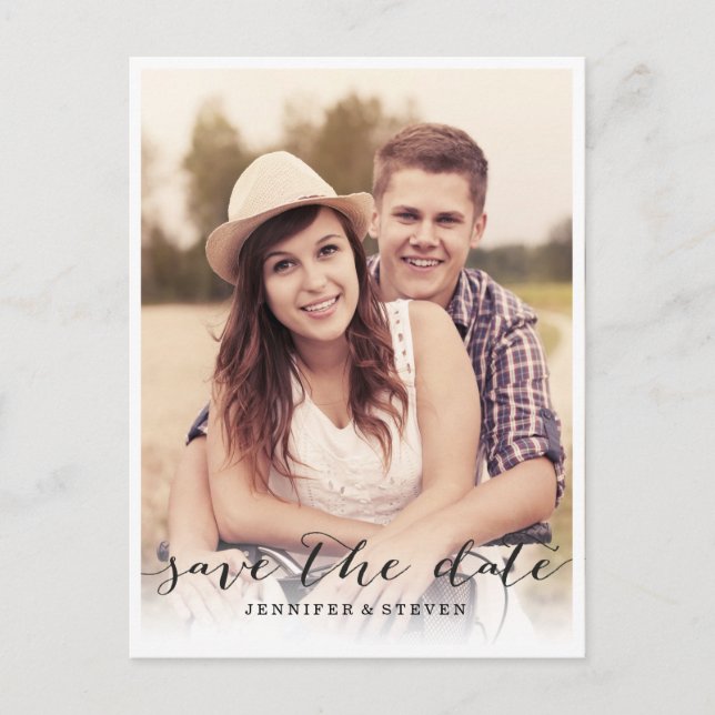 CARTE POSTALE FAIRE-PART SAUVEGARDEZ NOTRE DATE | SCRIPT D'ANNONCE DE MISE  (Devant)