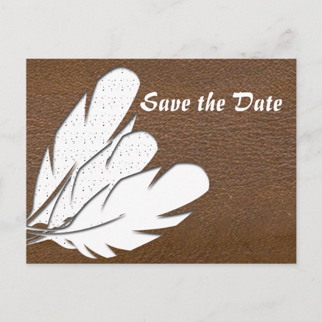Carte Postale Faire-part Sauver la date (Devant)