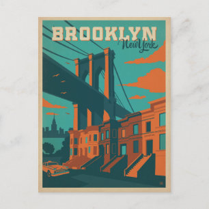 Carte Postale Faire-part Sauver la date   Brooklyn, NY