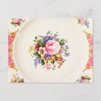 Carte Postale Faire-part Sauver la date Fête du thé dans le jardin de la ro