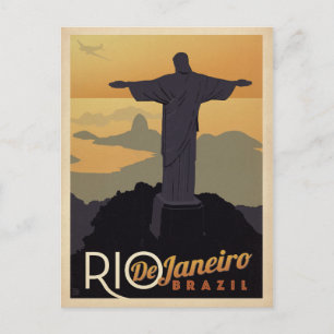 Carte Postale Faire-part Sauver la date Rio De Janiero, Brésil