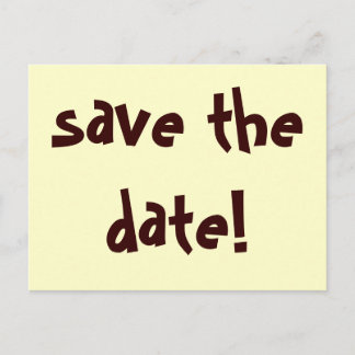 Carte Postale Faire-part sauvez la date !