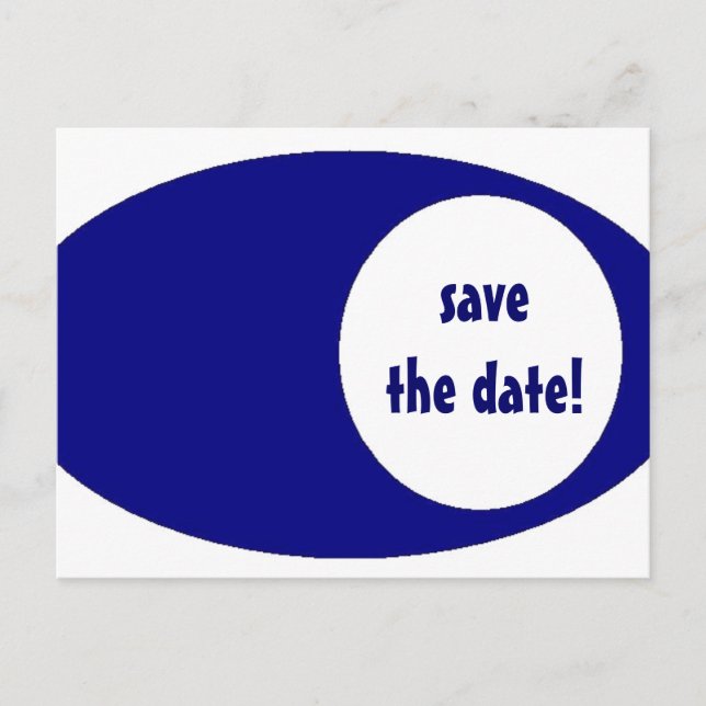 Carte Postale Faire-part sauvez la date ! (Devant)