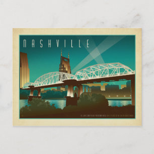 Carte Postale Faire-part Sauvez la date   Nashville, TN - Pont de la rue Sh