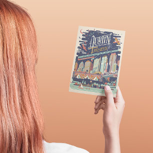 Carte Postale Faire-part Save the date   Austin, Texas - AKA : Bat City