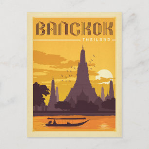 Carte Postale Faire-part Save the date   Bangkok, Thaïlande