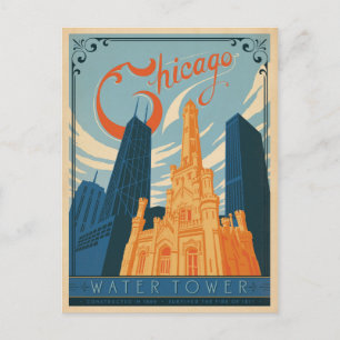 Carte Postale Faire-part Save the date Chicago, IL - Water Tower