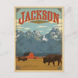 Carte Postale Faire-part Save the date   Jackson, WY