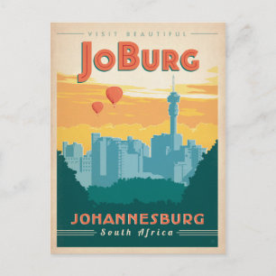 Carte Postale Faire-part Save the date   JoBerg, Afrique du Sud