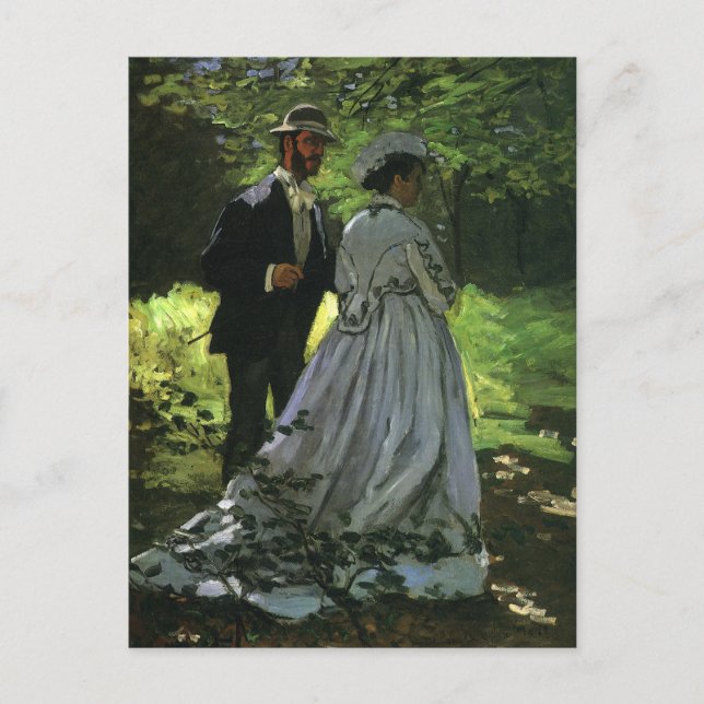 Carte Postale Faire-part Save the date! Les Promeneurs de Monet (Devant)