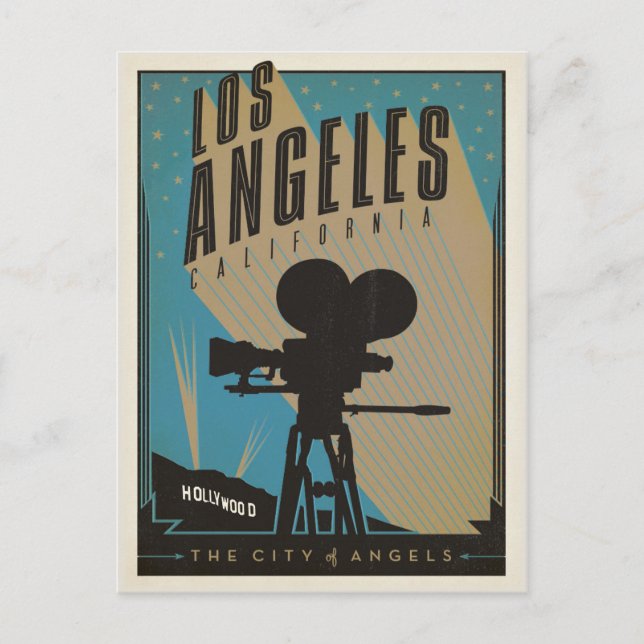 Carte Postale Faire-part Save the date | Los Angeles, CA (Devant)