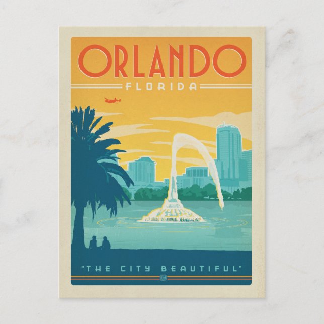 Carte Postale Faire-part Save the date | Orlando, FL (Devant)