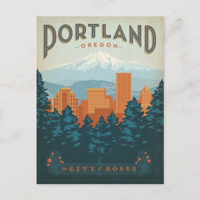 Carte Postale Faire-part Save the date | Portland, OU (Devant)