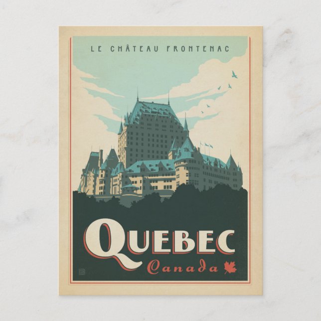 Carte Postale Faire-part Save the date | Québec, Canada (Devant)