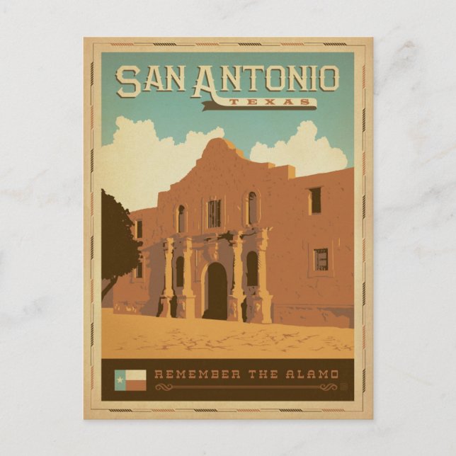 Carte Postale Faire-part Save the date | San Antonio, Texas (Devant)