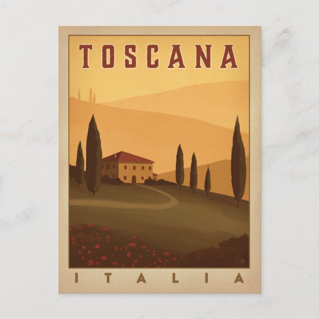 Carte Postale Faire-part Save the date | Toscane, Italie (Devant)