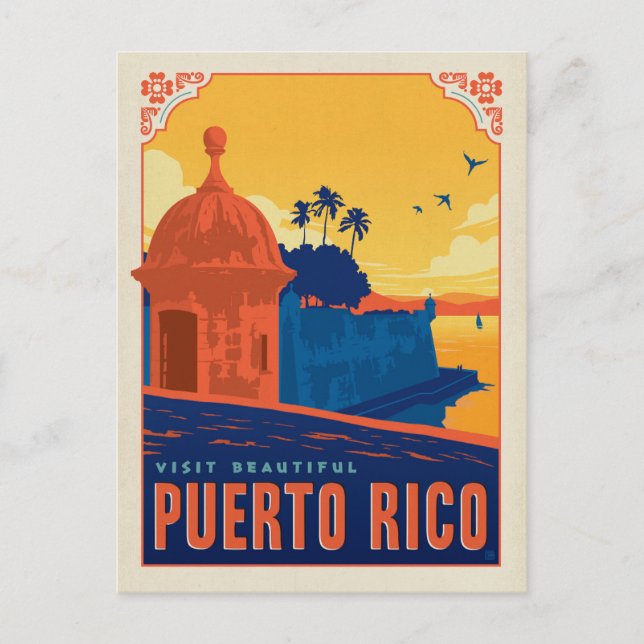Carte Postale Faire-part Save the date | Visiter la belle Porto Rico (Devant)
