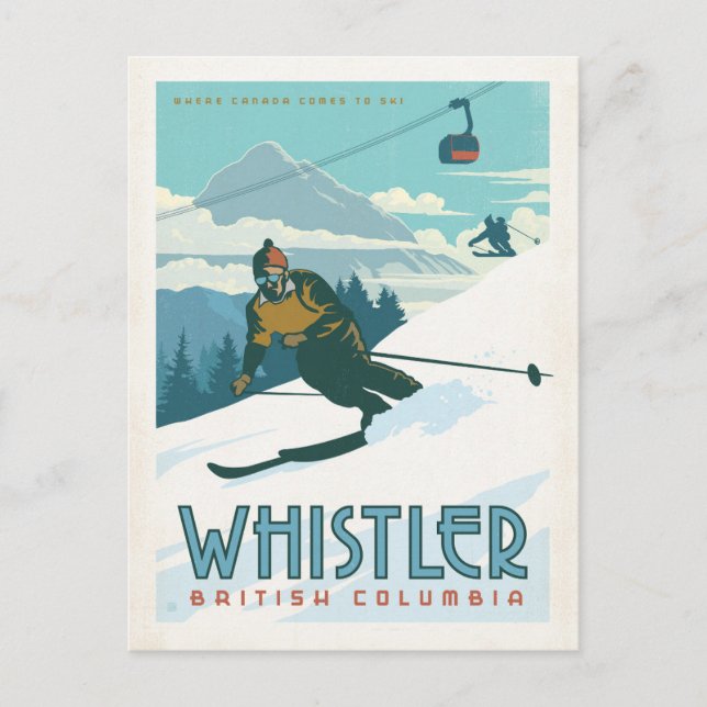 Carte Postale Faire-part Save the date | Whistler (Colombie-Britannique) (Devant)