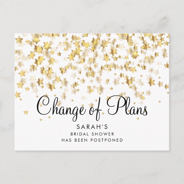 Carte Postale Faire-part Scénario de Réception de Mariage avec Changement d (Devant)