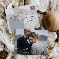 Script Romantique 'Just Married' avec Cœur et Phot