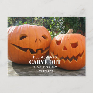Carte Postale Faire-part Sculpter du temps – Référence élégante d'automne  