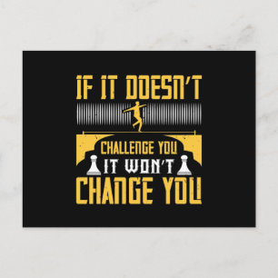 Carte Postale Faire-part Si ça ne vous met pas au défi, ça ne vous changera