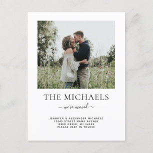 Carte Postale Faire-part Simple Nous Avons Déménagé Changement d'Adresse Ph