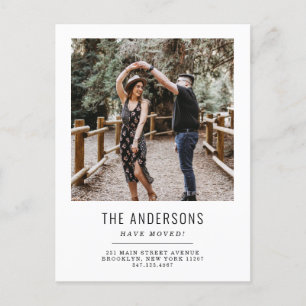 Carte Postale Faire-part Simple Nous avons déplacé le changement d'adresse