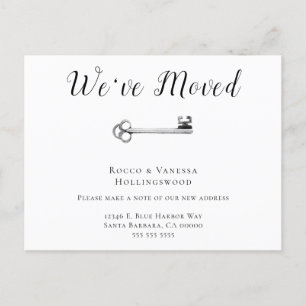 Carte Postale Faire-part Simple que nous avons déplacé la clé
