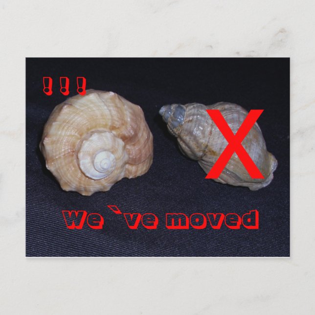 Carte Postale Faire-part sind umgezogen-postkarte (Devant)