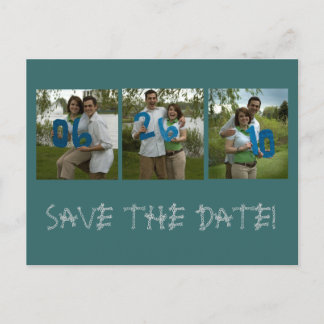 Carte Postale Faire-part six, vingt-six, dix, SAUVEGARDEZ LA DATE !