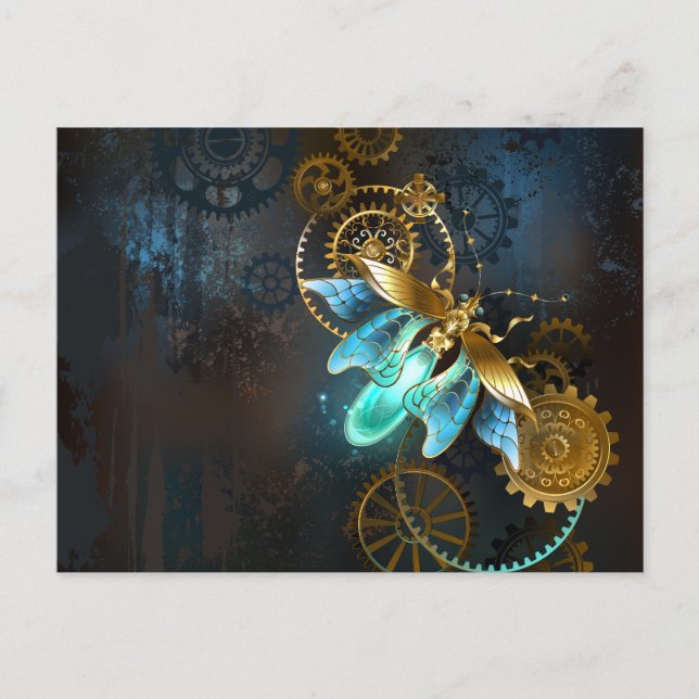 Carte Postale Faire-part Steampunk Firefly (Devant)