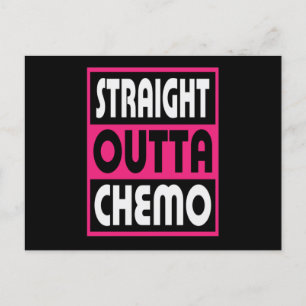 Carte Postale Faire-part Stright Outta Chemo Cancer du Sein