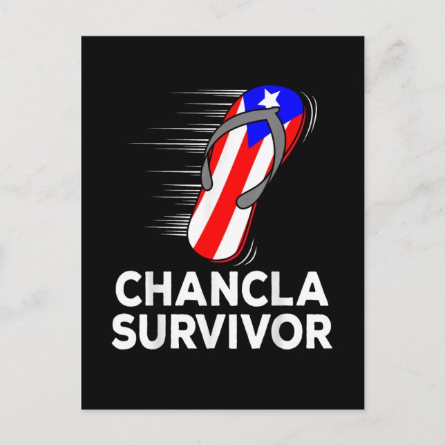 Carte Postale Faire-part Survivant de la chancla (Devant)