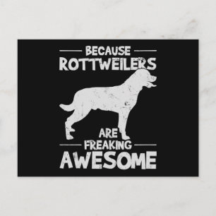 Carte Postale Faire-part T-Shirt Rottweiler Copie