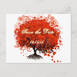 Carte Postale Faire-part T-shirts de mariage Red Tree, Cadeaux, Autocollant