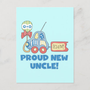 Carte Postale Faire-part T-shirts et Cadeaux pour Nouvel Oncle Fier C'est u