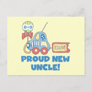 Carte Postale Faire-part T-shirts et Cadeaux pour Oncle Fier Nouveau C'est 