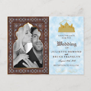 Carte Postale Faire-part Taj Mahal - Style bohémien oriental