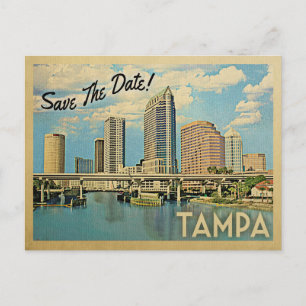 Carte Postale Faire-part Tampa Sauvez La Date Florida