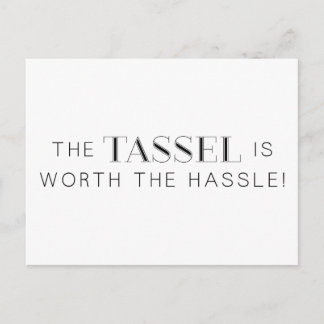 CARTE POSTALE FAIRE-PART TASSEL WORLD HASSLE GRAD GRAD EXPRESSIONS CO