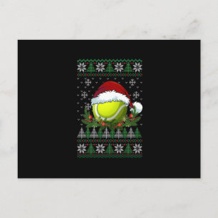 Carte Postale Faire-part Tennis Pull-over Noël Sale Chapeau de Père Noël Fa