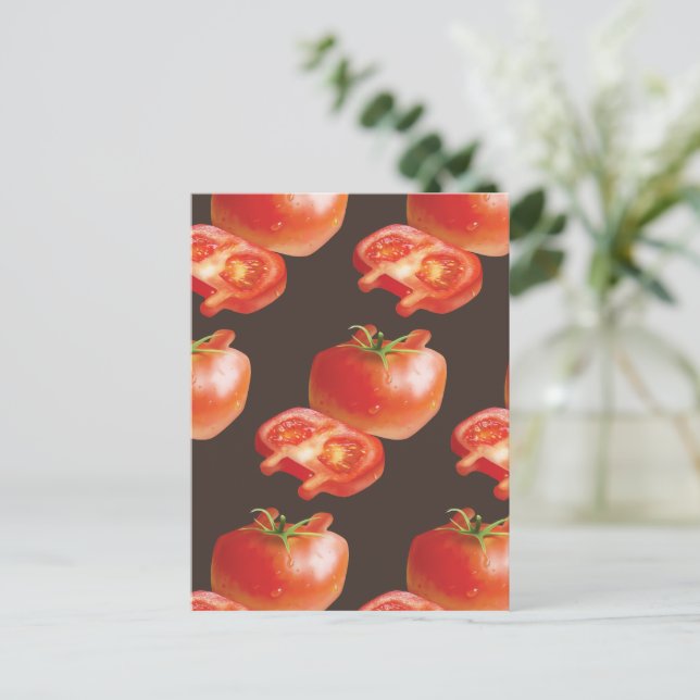 Carte Postale Faire-part Tomate fraîche (Debout devant)