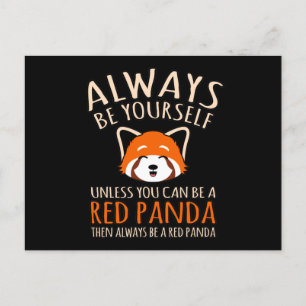 Carte Postale Faire-part Toujours être un animal de compagnie mignon panda 