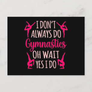 Carte Postale Faire-part Toujours faire Gymnastique Gymnastique Gymnaste Gy