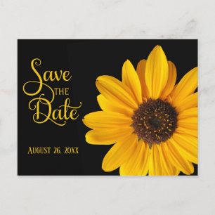 Carte Postale Faire-part Tournesol, Enregistrer la date