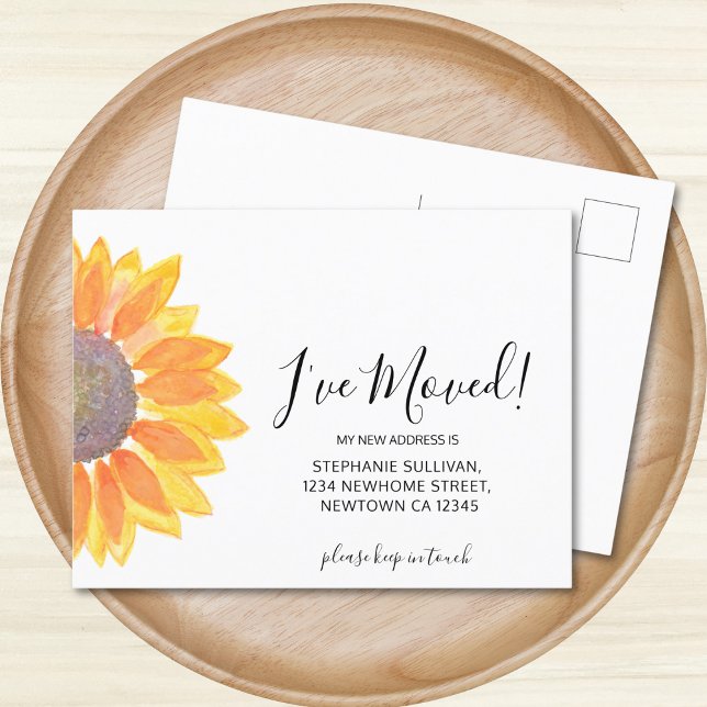 Carte postale Faire-part tournesol que j'ai déplac (Créateur téléchargé)