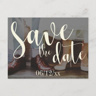 Carte Postale Faire-part Typographie de photo romantique douce 30 Enregistr