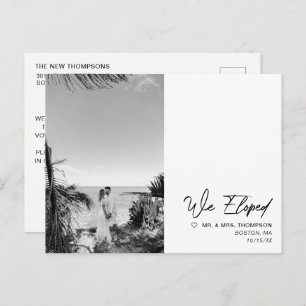 Carte Postale Faire-part Un Mariage minimaliste simple et moderne
