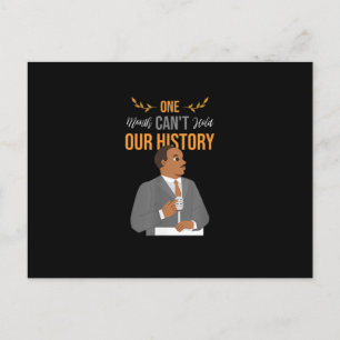 Carte Postale Faire-part Un mois peut tenir notre histoire Histoire noire 2